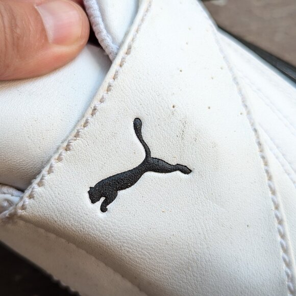 White PUMA Jiyu Slip on Velcro Sneakers shoes Mens US12 EU46 30CM - Picture 6 of 16